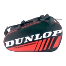 Dunlop Racketbag Paletero Intro (Padel Schlägertasche, 1 Hauptfach) schwarz/rot 3er